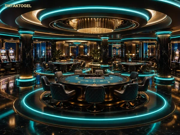 Tampilan beranda permainan togel dan live casino